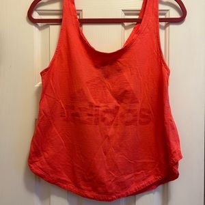 Adidas Workout Tank, Red/Orange Size Medium.